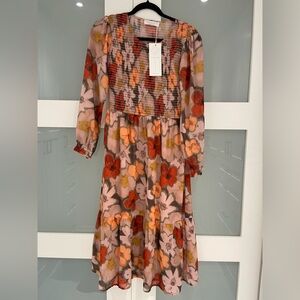 Mad About Style The Farm Floral, Long Sleeve Dress BNWT, Size S